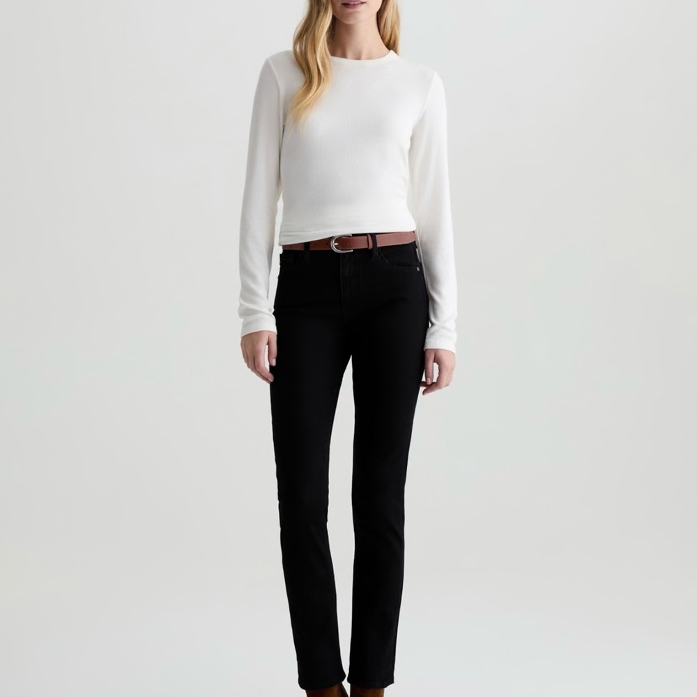 AG Adriano Goldschmied Black Ankle Jeans